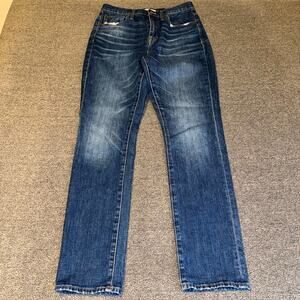 Madewell High-Rise Slim Boyjean Women’s 26 Blue Denim Medium Wash Straight Leg